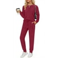 thumbnail image 1 of Fantaslook Two Piece Sets for Women Lounge Sets Casual Long Sleeve Tops and Long Pants Vacation Travel Fall Outfits Pajama Sets, 1 of 9