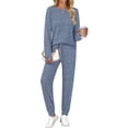 thumbnail image 1 of Fantaslook Two Piece Sets for Women Lounge Sets Casual Long Sleeve Tops and Long Pants Vacation Travel Fall Outfits Pajama Sets, 1 of 8