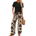 thumbnail image 1 of Fantaslook Two Piece Sets for Women Summer Vacation Outfits Boho Lounge Sets Beach Airport Travel Matching Clothing, 1 of 9