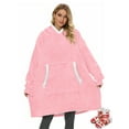 thumbnail image 1 of Fantaslook Wearable Blanket Hoodie for Women and Men, Oversized Sherpa Fleece Blanket Sweatshirt with Sleeves & Pocket, 1 of 8