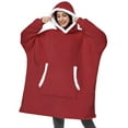 Fantaslook Wearable Blanket Hoodie for Women and Men, Oversized Sherpa
