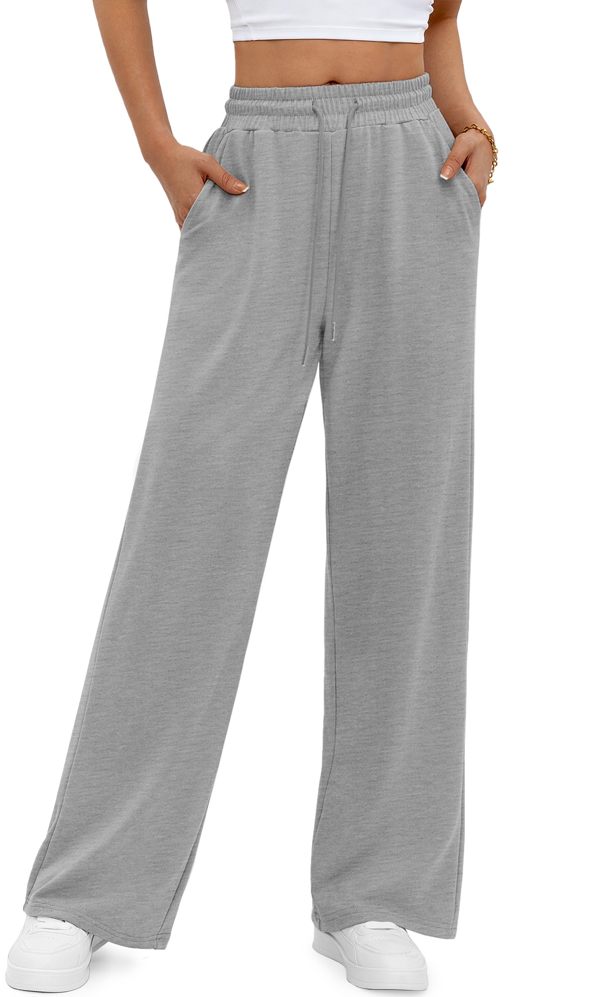 Fantaslook Wide Leg Sweatpants for Women Casual High Waisted Baggy