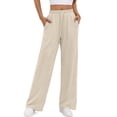 thumbnail image 1 of Fantaslook Wide Leg Sweatpants for Women Casual High Waisted Baggy Sweatpants Drawstring Workout Pants with Pockets Fashion Outfits, 1 of 8