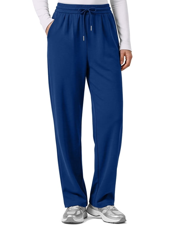 Women Joggers Pants High Waisted Drawstring Tapered Sweatpants Pleated Workout Lounge Pants with Pockets