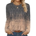 thumbnail image 1 of Fantaslook Women Tunic Tops Casual Long Sleeve Shirts Crew Neck Fall Tops Basic Tees Floral Dressy Blouses, 1 of 9