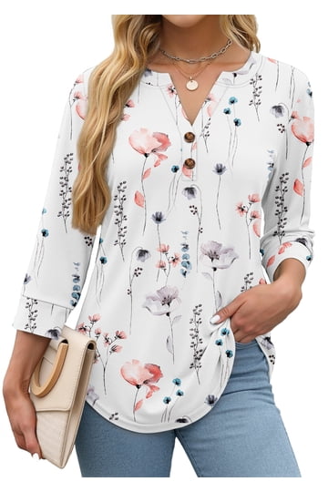 walmart womens dress shirts Women s Dress Shirts Casual and Business Tops