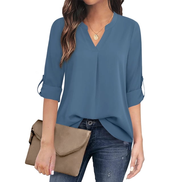 Women's Blouses 2019 Long Sleeve Shirts Striped Blouse Shirt Office Work Wear Women's Top main image 0
