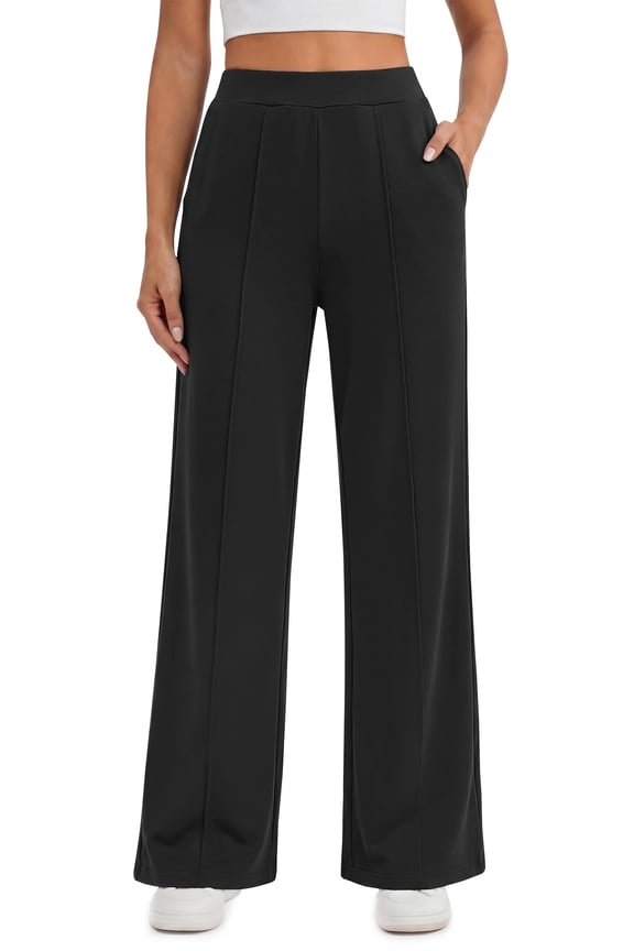 Womens Dress Work Pants Business Casual Stretchy Pants High Waisted Trousers with Pockets