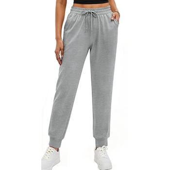 Fantaslook Womens Joggers with 3 Pockets Tapered Casual Sweatpants for Lounging Drawstring Athletic Pants Jogging Workout and Gym