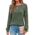 thumbnail image 1 of Fantaslook Womens Long Sleeve Shirts Casual Tunic Tops Work Dressy Blouses Fall Sweaters, 1 of 10