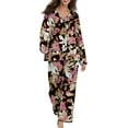 thumbnail image 1 of Fantaslook Womens Pajama Sets Button Down 2 Piece Pjs Long Sleeve Loose Floral Sleepwear with Pockets, 1 of 10
