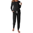thumbnail image 1 of Fantaslook Pajamas Sets for Women Casual Lounge Set Long Sleeve Two Piece Set Buttom Down Shirts and Pants with Pockets Oufits, 1 of 10