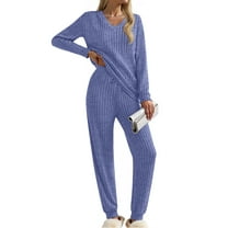 Fantaslook Womens Pajamas Sets Long Sleeve Shirts and Jogger Pants With Pockets Two Piece Lounge Sets Fall Oufits