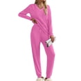 thumbnail image 1 of Fantaslook Womens Pajamas Sets Long Sleeve Shirts and Jogger Pants With Pockets Two Piece Lounge Sets Fall Oufits, 1 of 8