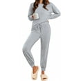 thumbnail image 1 of Fantaslook Womens Pajamas Sets Long Sleeve Top and Pant with Pockets Lounge Wear Set Oufits, 1 of 12