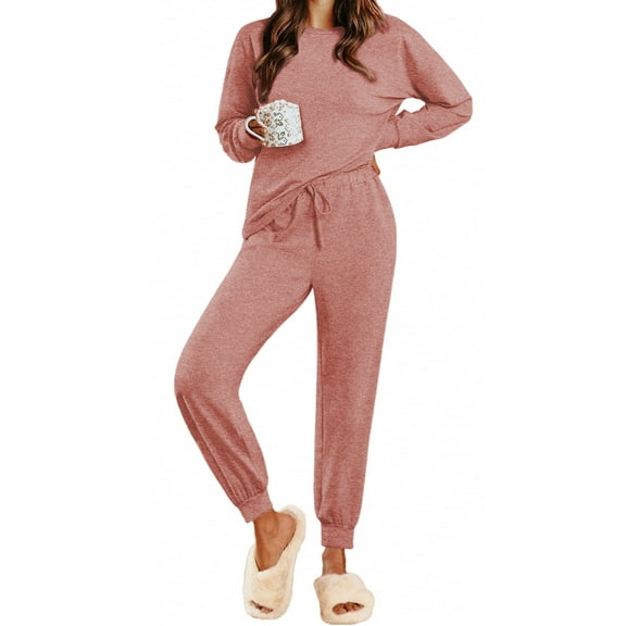 Fantaslook Womens Pajamas Sets Long Sleeve Top and Pant with Pockets Lounge Wear Set Oufits