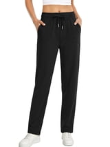 Fantaslook Womens Pants Stretch Knit Casual Lounge Pants Drawstring Athletic Work Pants with Pockets