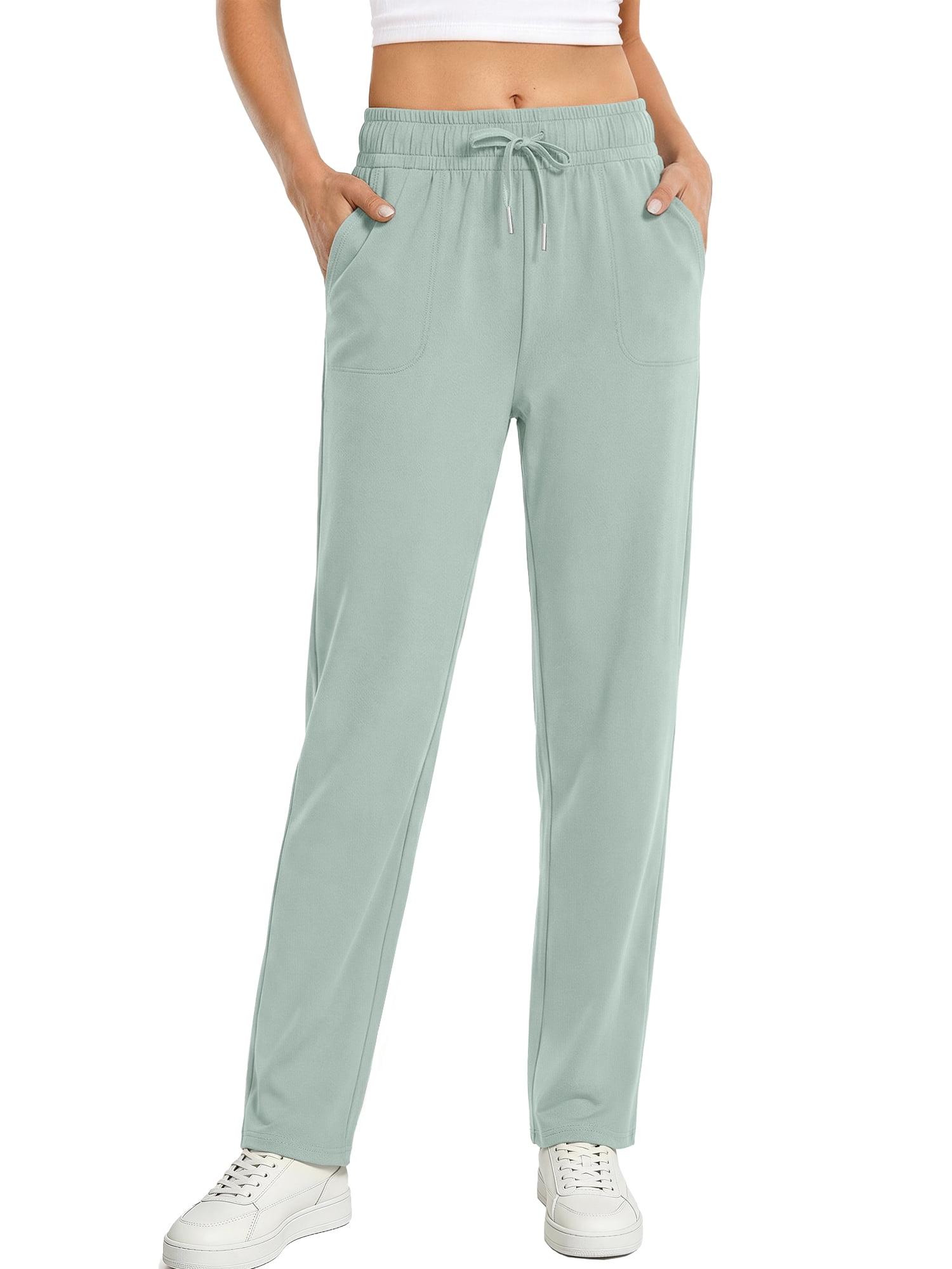 Fantaslook Womens Pants Stretch Knit Casual Lounge Pants Drawstring  Athletic Work Pants with Pockets - Walmart.com