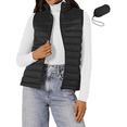 thumbnail image 1 of Fantaslook Womens Duck Down Puffer Vest Packable Quilted Sleeveless Stand Collar Zip Up Water-Resistant Coat Outerwear Winter Vests with Pockets, 1 of 10