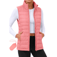thumbnail image 1 of Fantaslook Duck Down Womens Puffer Vest Packable Quilted Sleeveless Zip Up Coat Water-Resistant Winter Outerwear with Pockets, 1 of 9