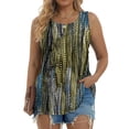 thumbnail image 1 of Fantaslook Womens Tank Tops Dressy Casual Sleeveless Blouses Crew Neck Pleated Tunic Shirts Summer Tops, 1 of 10