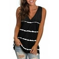 thumbnail image 1 of Fantaslook Womens Tank Tops Summer V Neck T Shirts Sleeveless Tops Side Split Tanks, 1 of 7