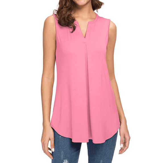 Fantaslook Womens Tank Tops V Neck Sleeveless Summer Shirts Loose Casual Tops Blouse