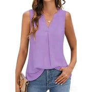 Fantaslook Womens Tank Tops V Neck Sleeveless Summer Shirts Loose Casual Tops Blouse