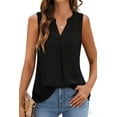 thumbnail image 1 of Fantaslook Womens Tank Tops V Neck Sleeveless Summer Shirts Loose Casual Tops Blouse, 1 of 9