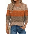 thumbnail image 1 of Fantaslook Womens Tops 3/4 Sleeve with Buttons Dressy Casual Blouses Summer Shirts Beach Vacation Trendy Clothes, 1 of 9