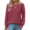thumbnail image 1 of Fantaslook Womens Tops Dressy Casual Long Sleeve Shirts Fashion Blouses Lightweight Fall Sweaters, 1 of 7