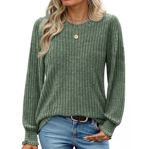 Fantaslook Womens Tops Dressy Casual Long Sleeve Shirts Fashion Blouses Lightweight Fall Sweaters