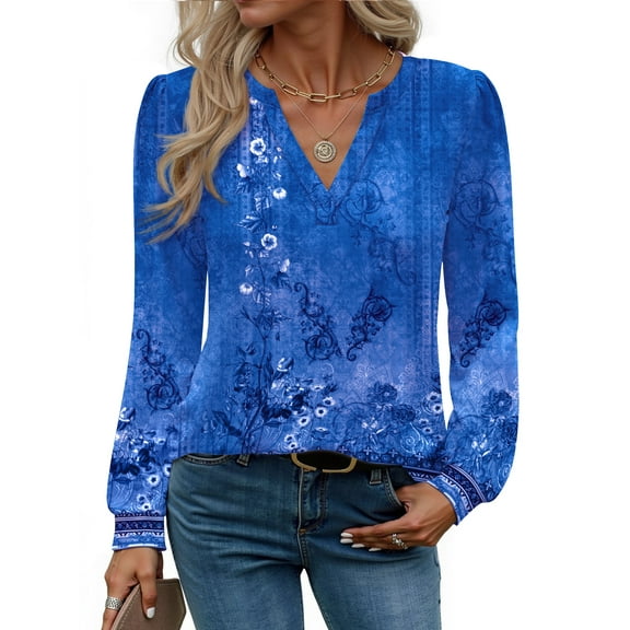 Fantaslook Womens Tops Long Sleeve V Neck Blouses Business Casual Shirts Fall Fashion Dressy Tops