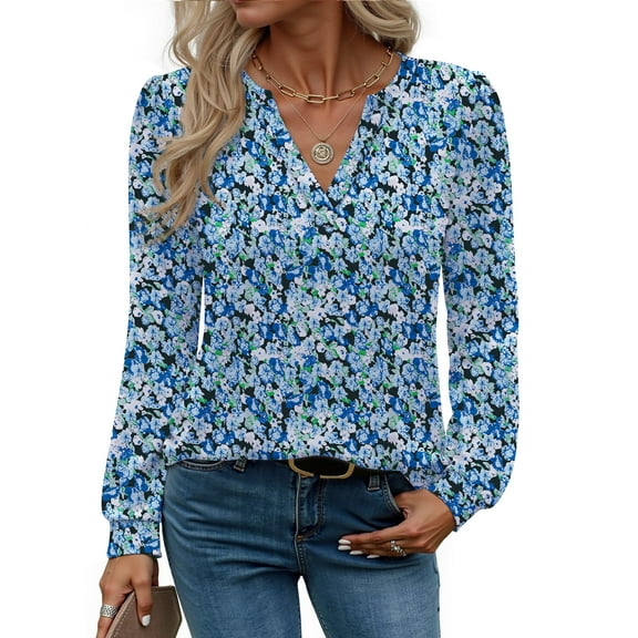 Fantaslook Womens Tops Long Sleeve V Neck Blouses Business Casual Shirts Fall Fashion Dressy Tops