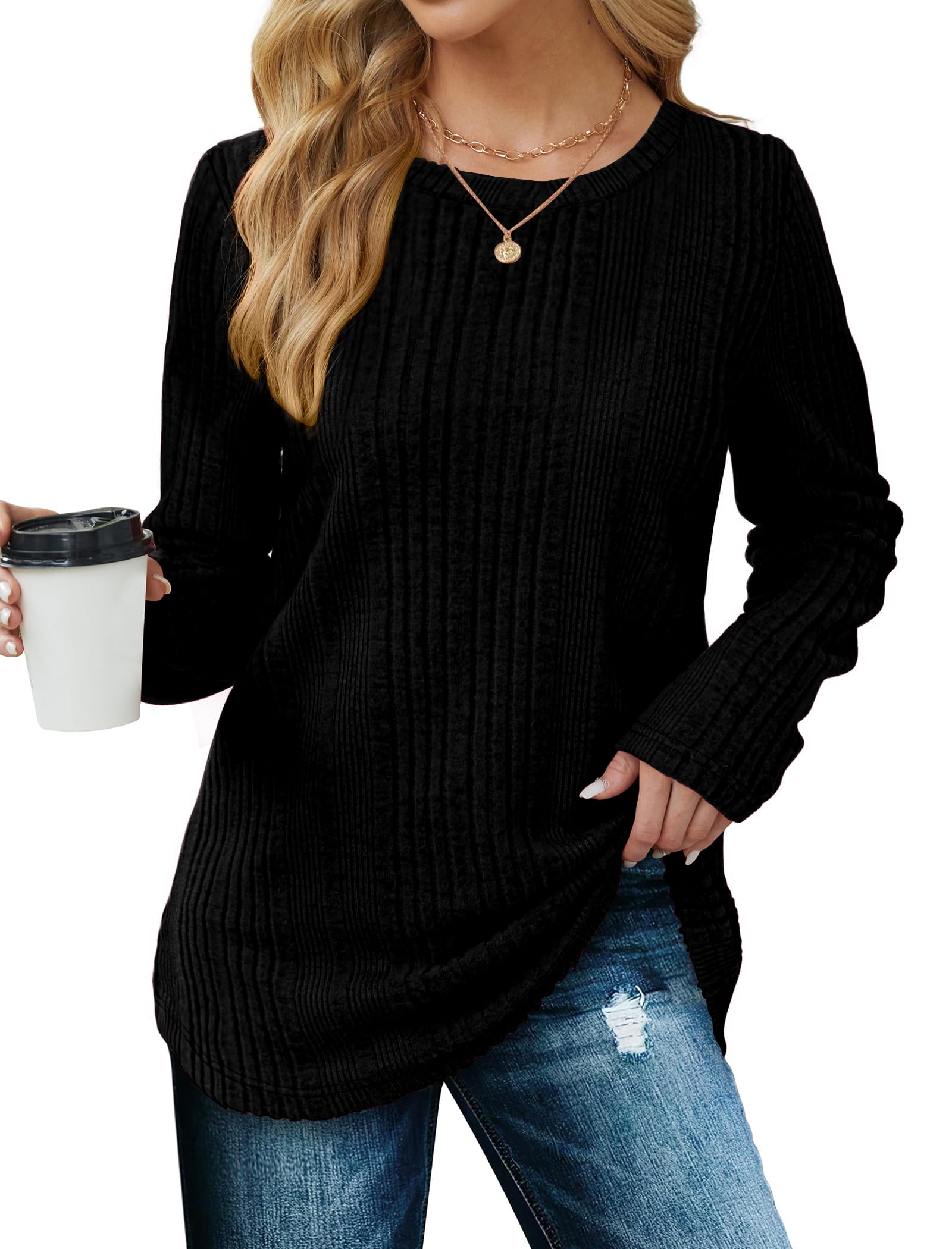 walmart time and tru ruffle sleeve top