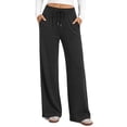 thumbnail image 1 of Fantaslook Womens Wide Leg Pants Casual Lounge Pull on Pant Soft Stretchy Trousers with Pockets for Daily Work Travel, 1 of 9
