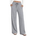 thumbnail image 1 of Fantaslook Womens Wide Leg Pants Casual Lounge Pull on Pant Soft Stretchy Trousers with Pockets for Daily Work Travel, 1 of 9