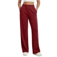 thumbnail image 1 of Fantaslook Womens Wide Leg Pants with Pockets High Waisted Casual Lounge Pants Work Office Pants, 1 of 8