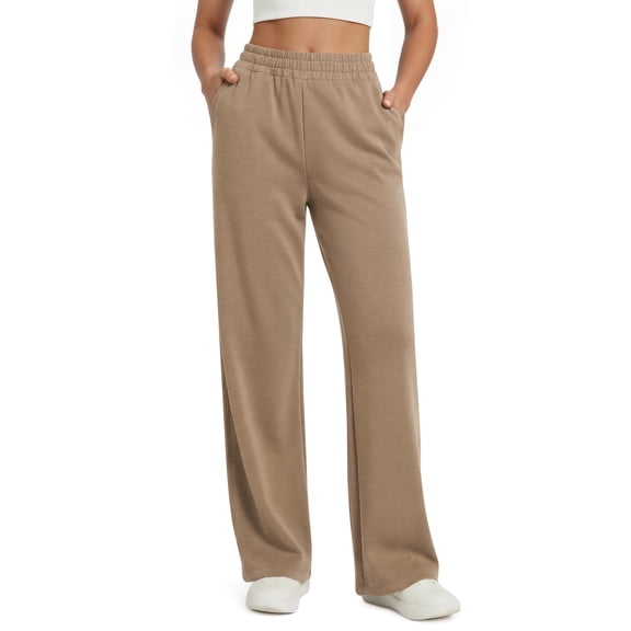 Fantaslook Womens Wide Leg Pants with Pockets High Waisted Casual Lounge Pants Work Office Pants