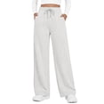 thumbnail image 1 of Fantaslook Womens Wide Leg Sweatpants High Waisted Baggy Pants Fashion Drawstring Athletic Sweatpants with Pockets, 1 of 10