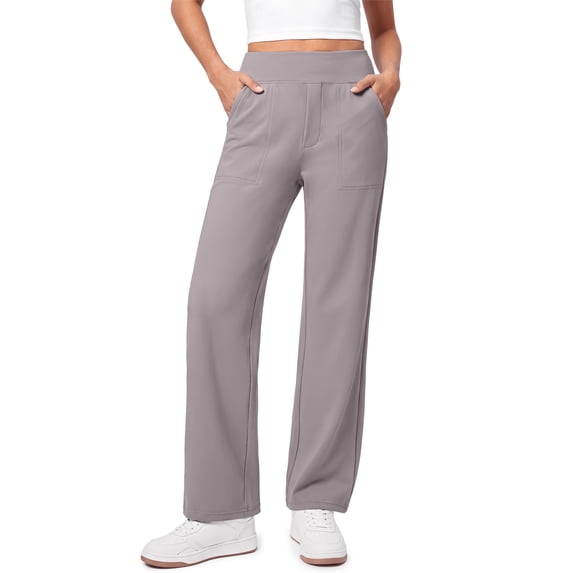 Fantaslook Yoga Pants for Women Wide Leg Pants with Pockets High Waisted Casual Work Dress Pants