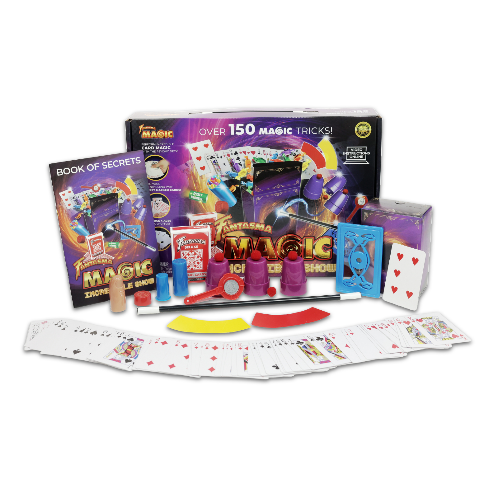 Fantasma Magic Show Set for Kids & Beginners - Over 150