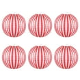 thumbnail image 1 of Fantasook 6PCS Striped Paper Hangings For Party Decorations And Festival Celebration Easy Assembly And Reusable, 1 of 4