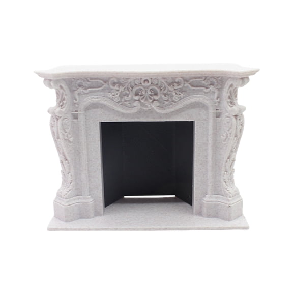 Fantasook Realistic Fireplaces Zakka Realistic Pretend Play Display Fireplaces Model Toy for 1:12 Dolls House