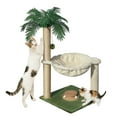 thumbnail image 1 of Fantasreen 30" Cat Tree with Hammock, Track Ball Toy, Small Scratching Post for Indoor Cats, 1 of 8