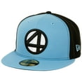 thumbnail image 1 of Fantastic 4 Logo Black  and  Blue Panels New Era 59Fifty Fitted Hat-7 5/8 Fitted, 1 of 7