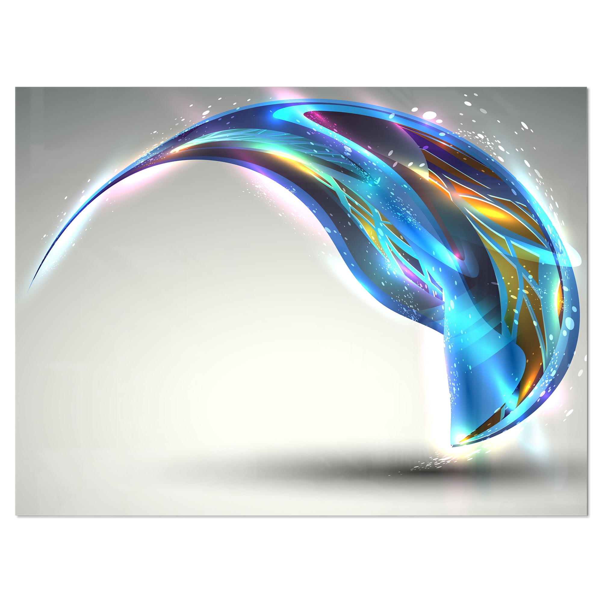Fantastic Abstract Illustration 40 in x 30 in Painting Art Prints, by Designart
