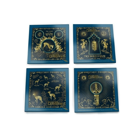 Fantastic Beast: The Secrets of Dumbledore (Walk of the Qilin) StarFire Prints Glass Coaster Set of Four