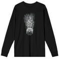 thumbnail image 1 of Fantastic Beasts 2 Skull With Texts Men's Black Long Sleeve Tee-S, 1 of 3