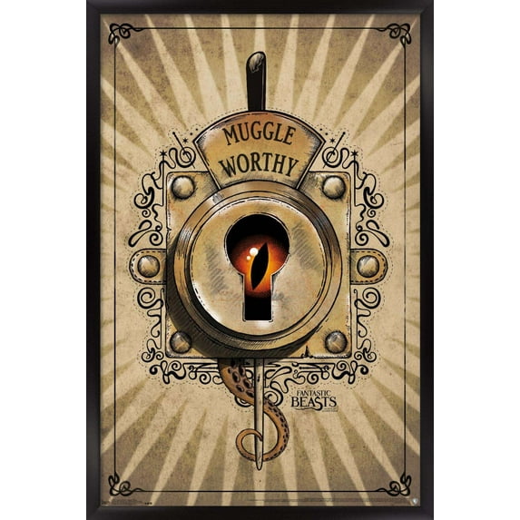 Fantastic Beasts And Where To Find Them - Muggle Worthy Wall Poster, 14.725" x 22.375", Framed